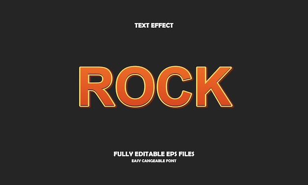 Rock text effect