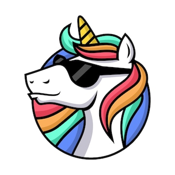 Premium Vector | Rock unicorn mascot design