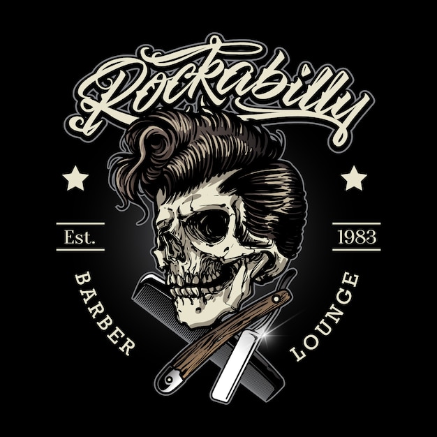 Rockabilly-herenkapper-logo