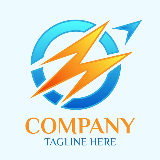 Vector rocket aeroplane company logo design