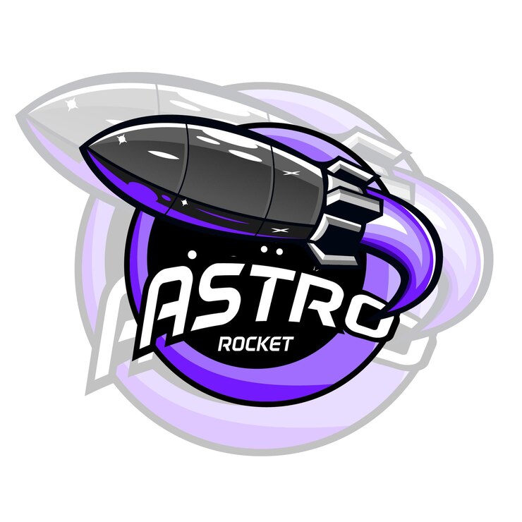 Дизайн логотипа талисмана rocket esport