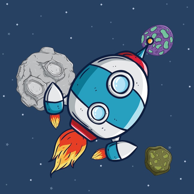 宇宙飛行ロケット