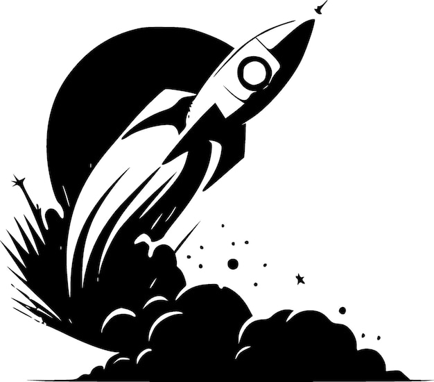 Rocket High Quality Vector Logo Vector illustration ideal for Tshirt graphic