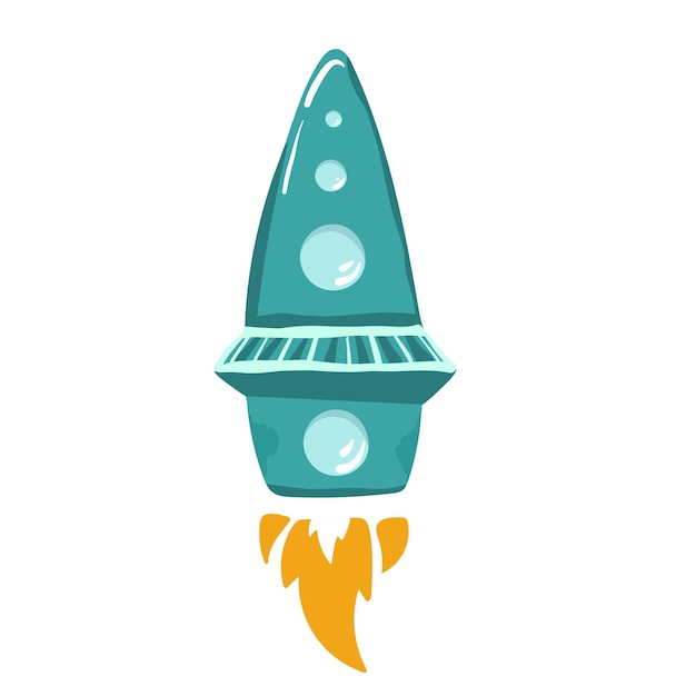 Vector rocket icon illustration isolated vector sign symbol