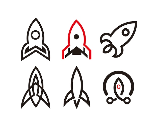 Vector rocket icon vector