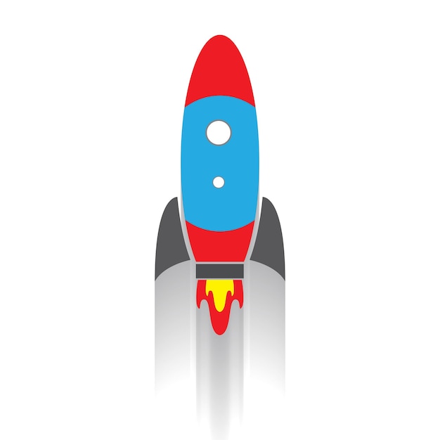 Rocket icon vector