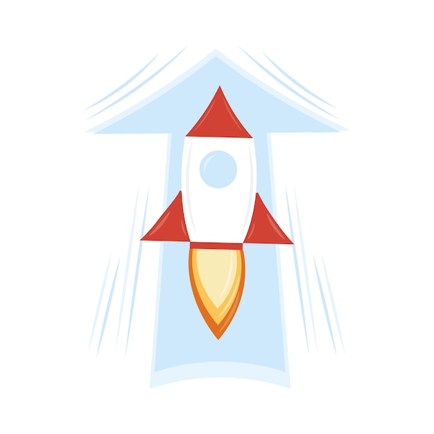 Rocket icon with an up arrow