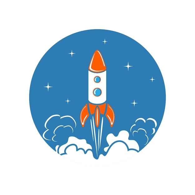 Vector rocket icon