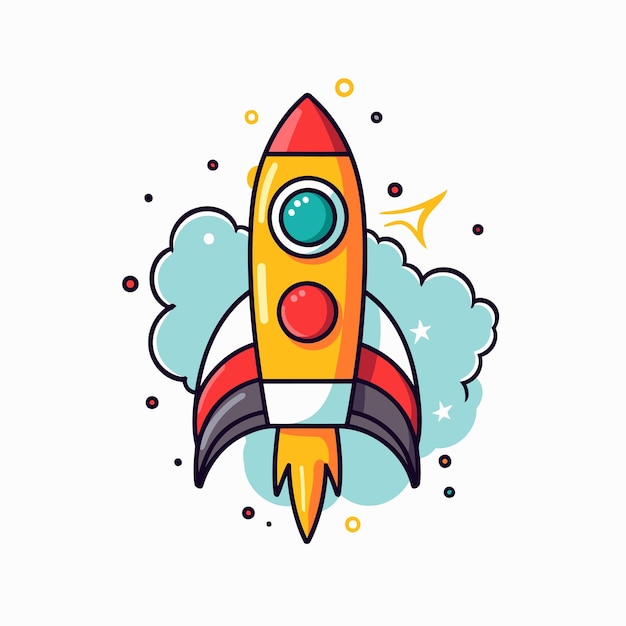 Rocket icoon Platte illustratie van rocket vector icoon voor webontwerp