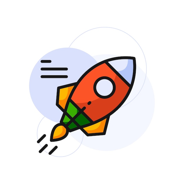 Rocket illustration design vector illustration