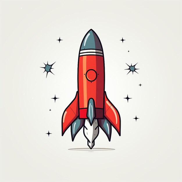 Vector rocket illustration