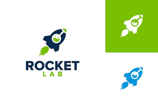 Rocket Lab Logo Template Design Vector, embleem, ontwerpconcept, creatief symbool, pictogram