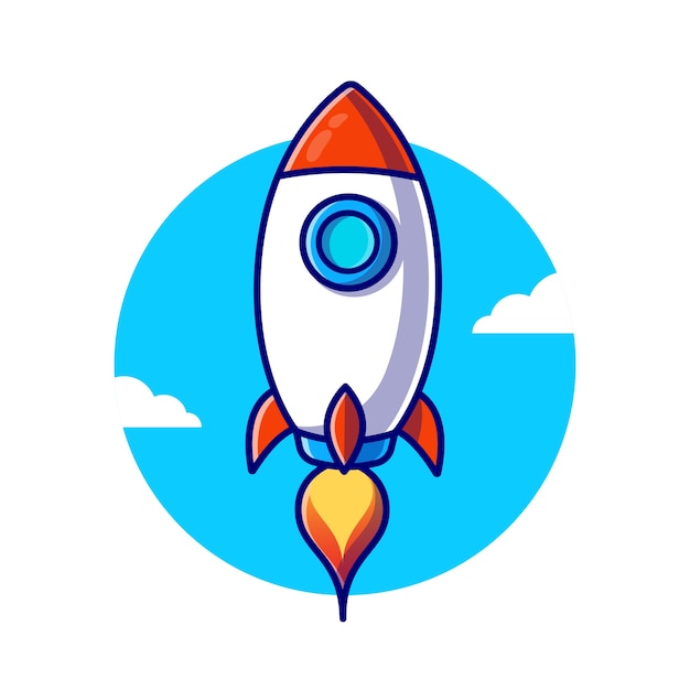 Rocket Launching Illustration