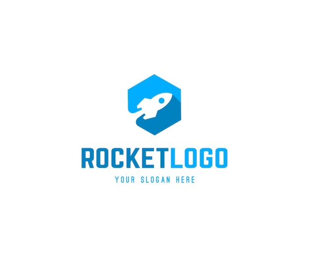 Логотип ракеты и символ вектора значка