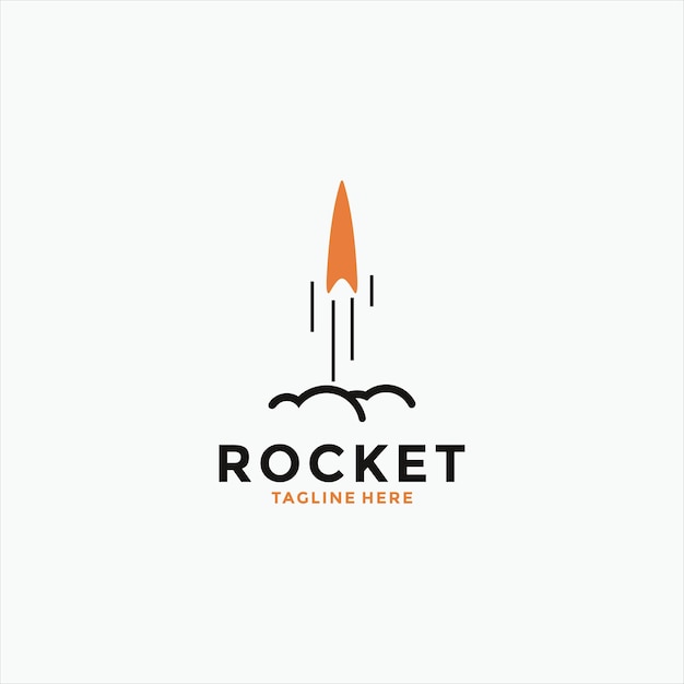 rocket logo design template