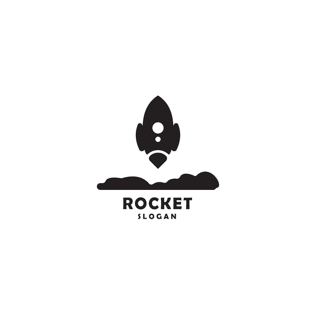 Rocket logo icon design template luxury premium vector