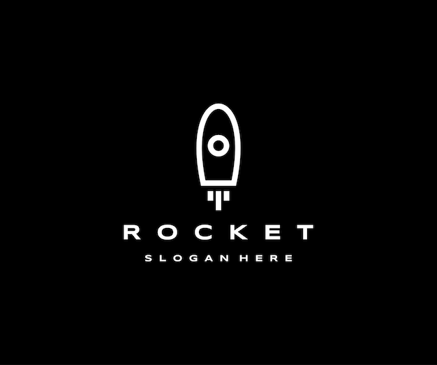 ロケットのロゴのアイコンのデザインテンプレート