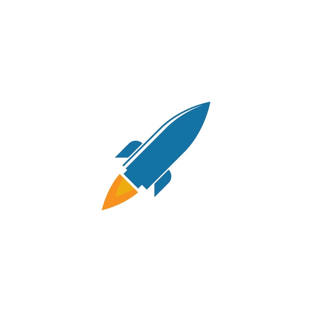 Rocket logo icon vector template illustration