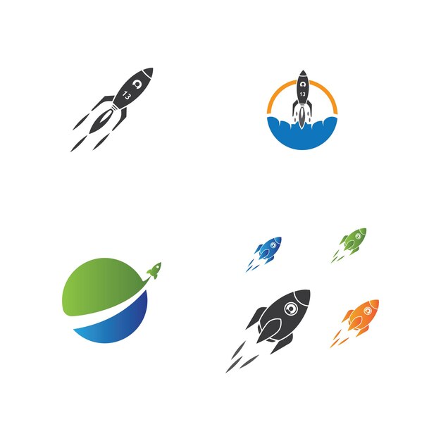 Rocket Logo icon vector template