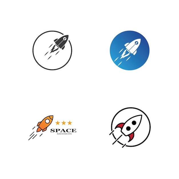 Rocket Logo icon vector template