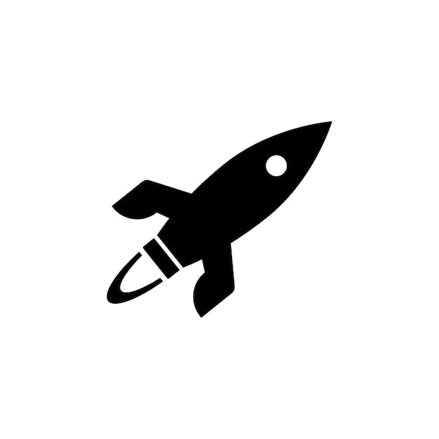 Rocket logo icon vector