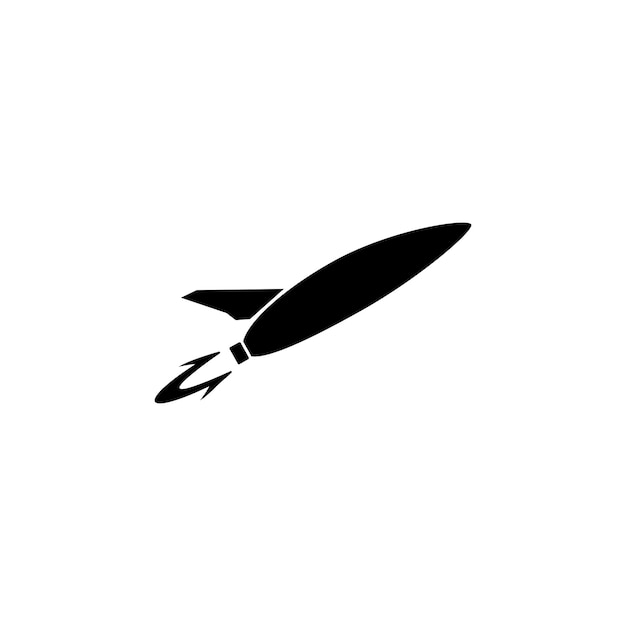 Rocket logo icon vector