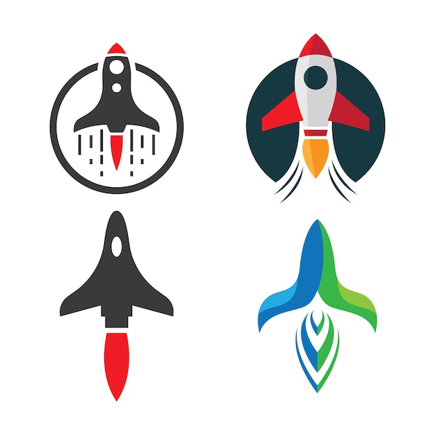 ベクトル ロケットのロゴ画像