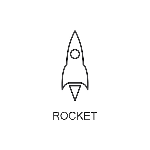 Rocket logo and symbol design vector illustration