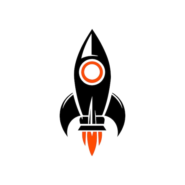 Vector rocket logo template rocket logo elements rocket logo vector