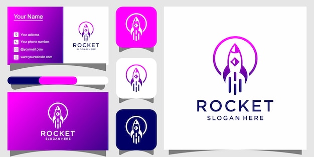 Rocket logo template