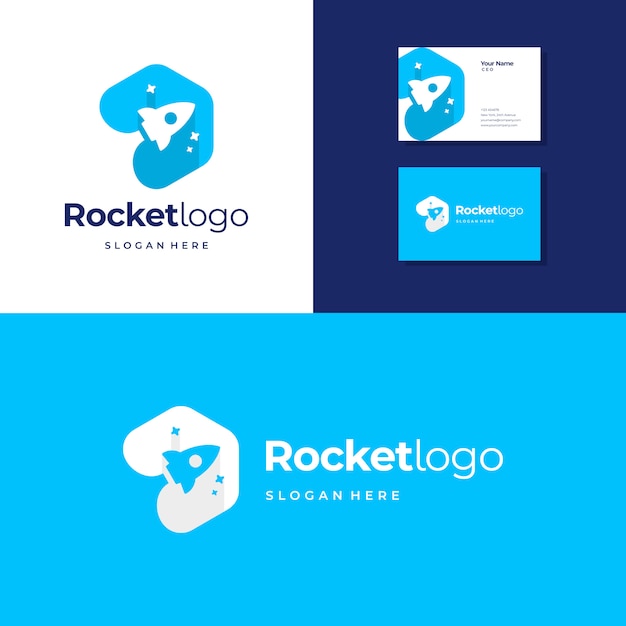 Rocket logo template