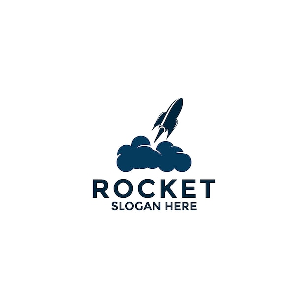 rocket logo vector design icon template