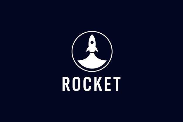 Rocket logo vector icon illustration