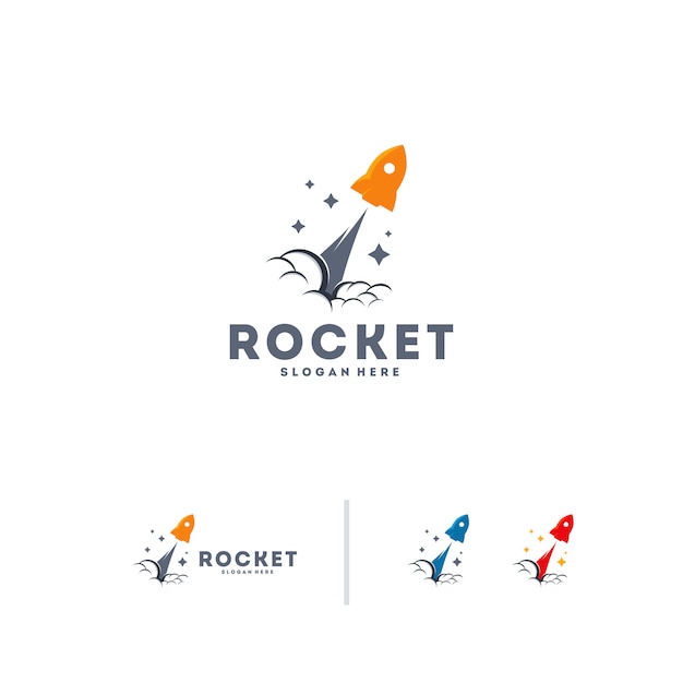 Vector rocket logo