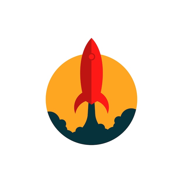 Vector rocket-logo