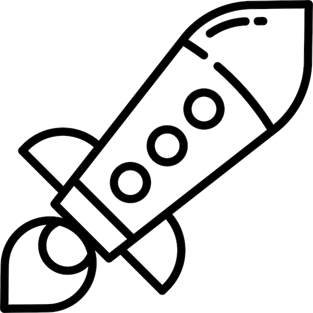ロケットの概要ベクトルイラスト