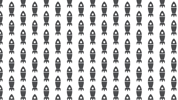 Rocket seamless pattern background vector