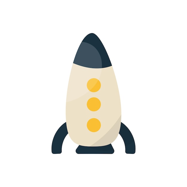 Rocket space stars fly children element vector