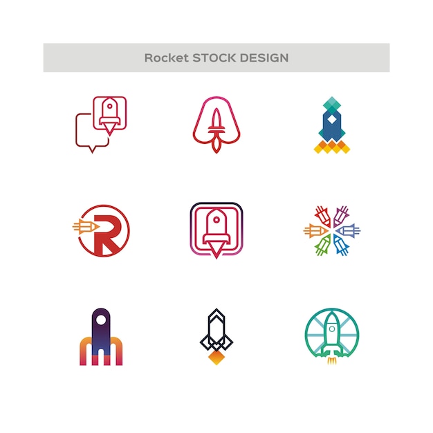 Rocket Stock Design Logo