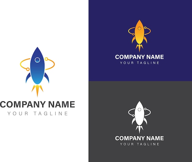 rocket tech logo template