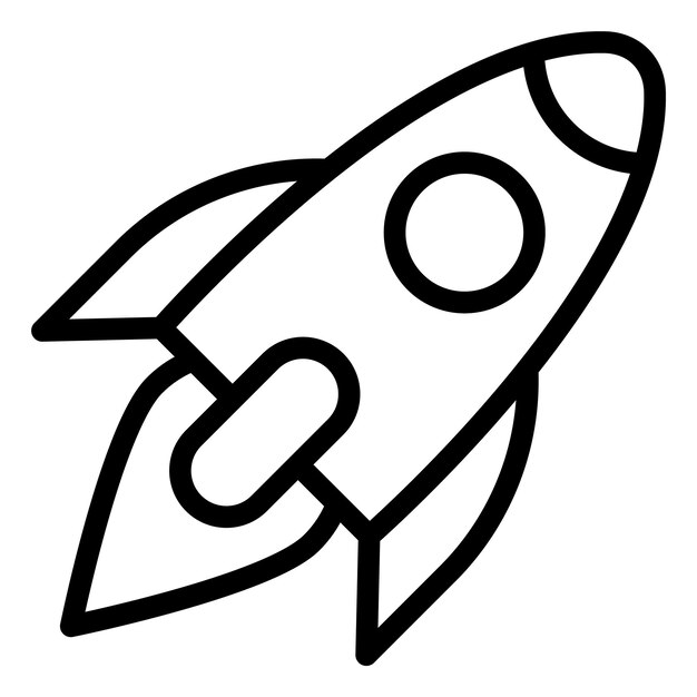 Rocket Vector Icon Design Illustratie