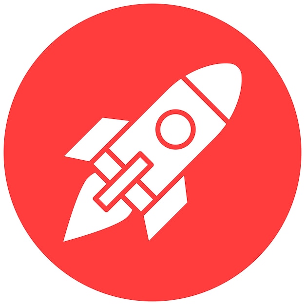 Rocket Vector Icon Design Illustratie