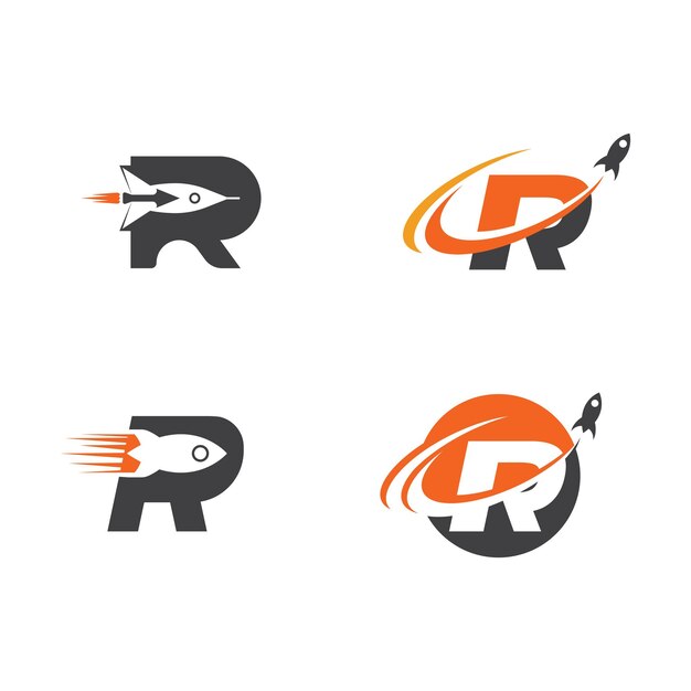 Vector rocket vector icon design illustration template