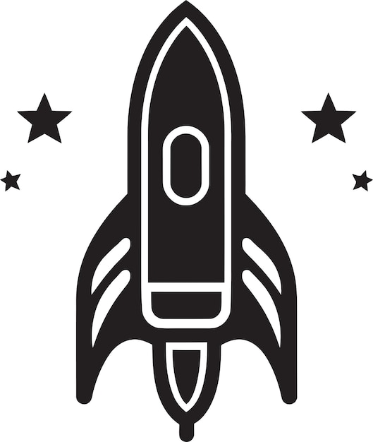 RocketSymmetry Vectorized Iconic Rocket Logos Rocket Vision Creatief Rocket Icon Design