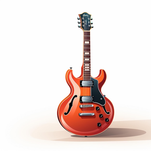 Rockmuziek elektrische muziek vector gitaar instrument illustratie akoestisch ontwerp geluid s