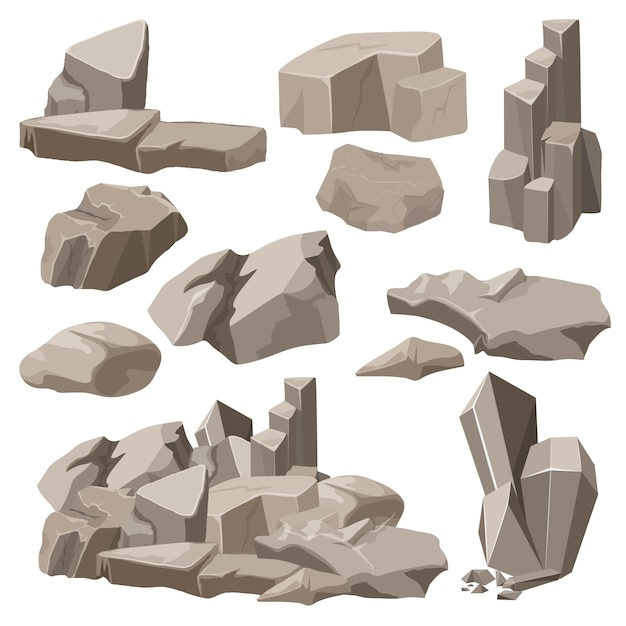 Rocks and stones set