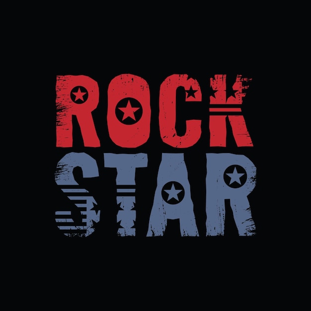 Иллюстрационная типография Rockstar. идеально подходит для дизайна футболки