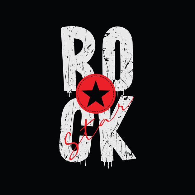 Rockstar typografie vector t-shirt ontwerp