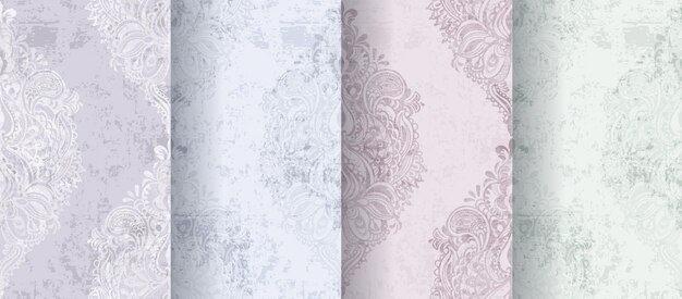 Rococo patterns set