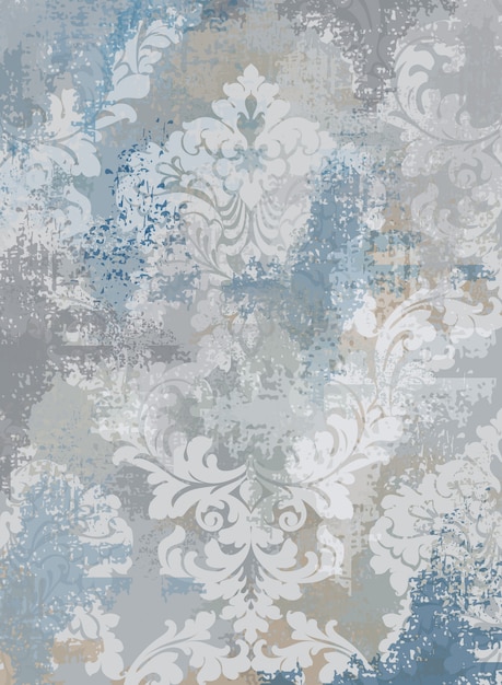 Vector rococo texture pattern